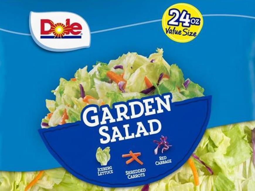 caption: Dole Fresh Vegetables, Inc. is voluntarily recalling a limited number of cases of garden salad due to a possible health risk from <em>Listeria monocytogenes</em>. The salad was sold in stores across 10 states nationwide.