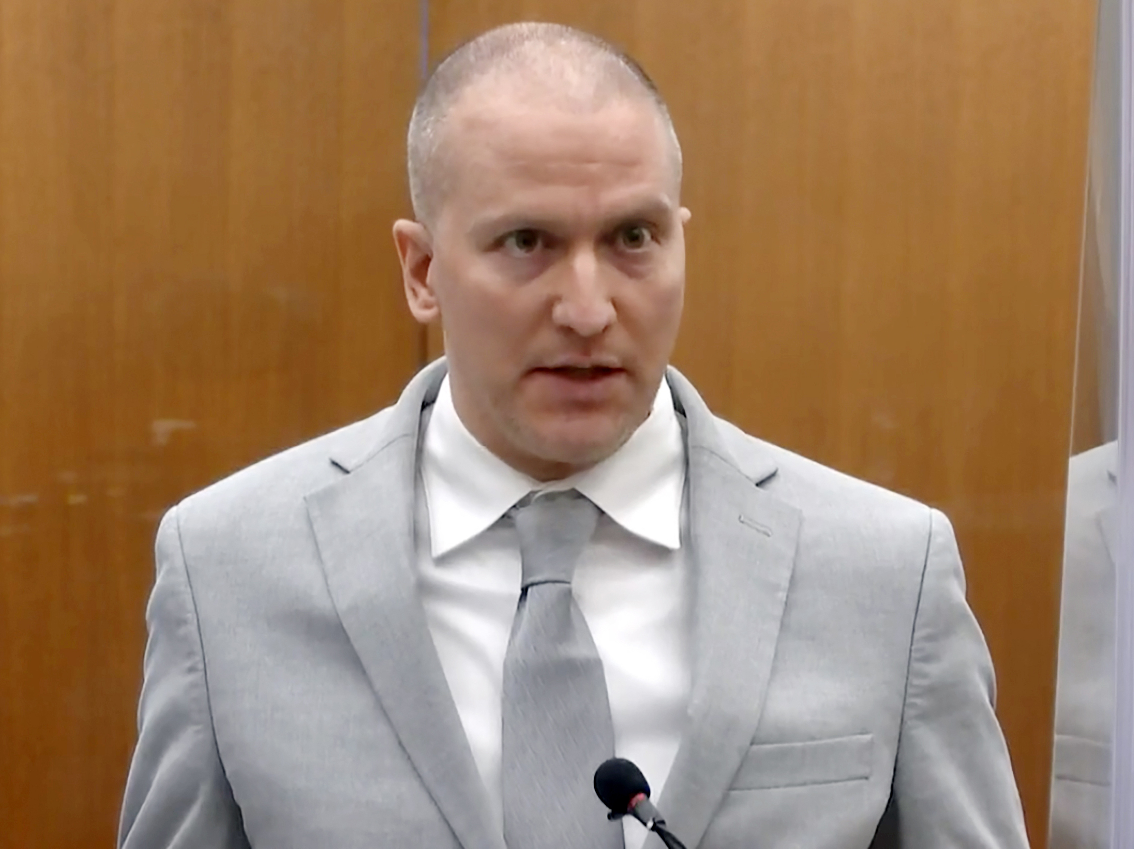 caption: Former Minneapolis police officer Derek Chauvin's attorney says Hennepin County Judge Peter Cahill failed to ensure a fair trial for him.