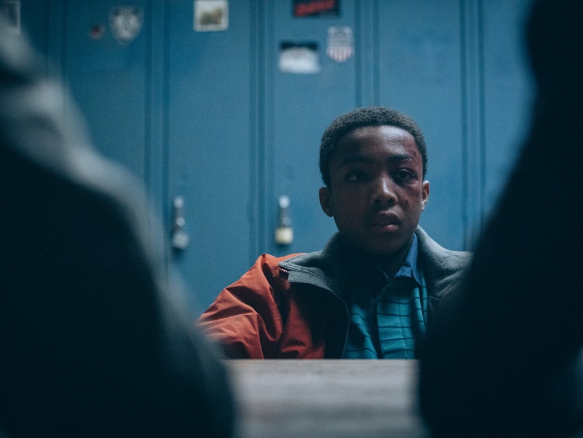 caption: Asante Blackk plays young Kevin Richardson, one of the boys imprisoned for years only to be released when another man finally confessed.