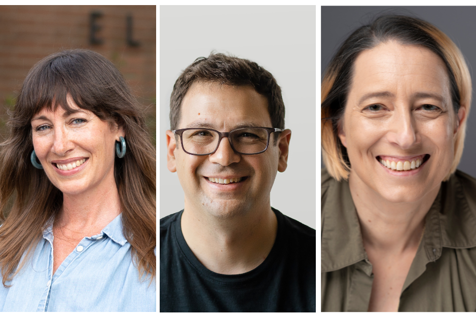 caption: Three candidates are competing to represent District 3 on the Seattle School Board. From left to right, Evan Briggs, Ben Gitenstein, and Christie Robertson.
