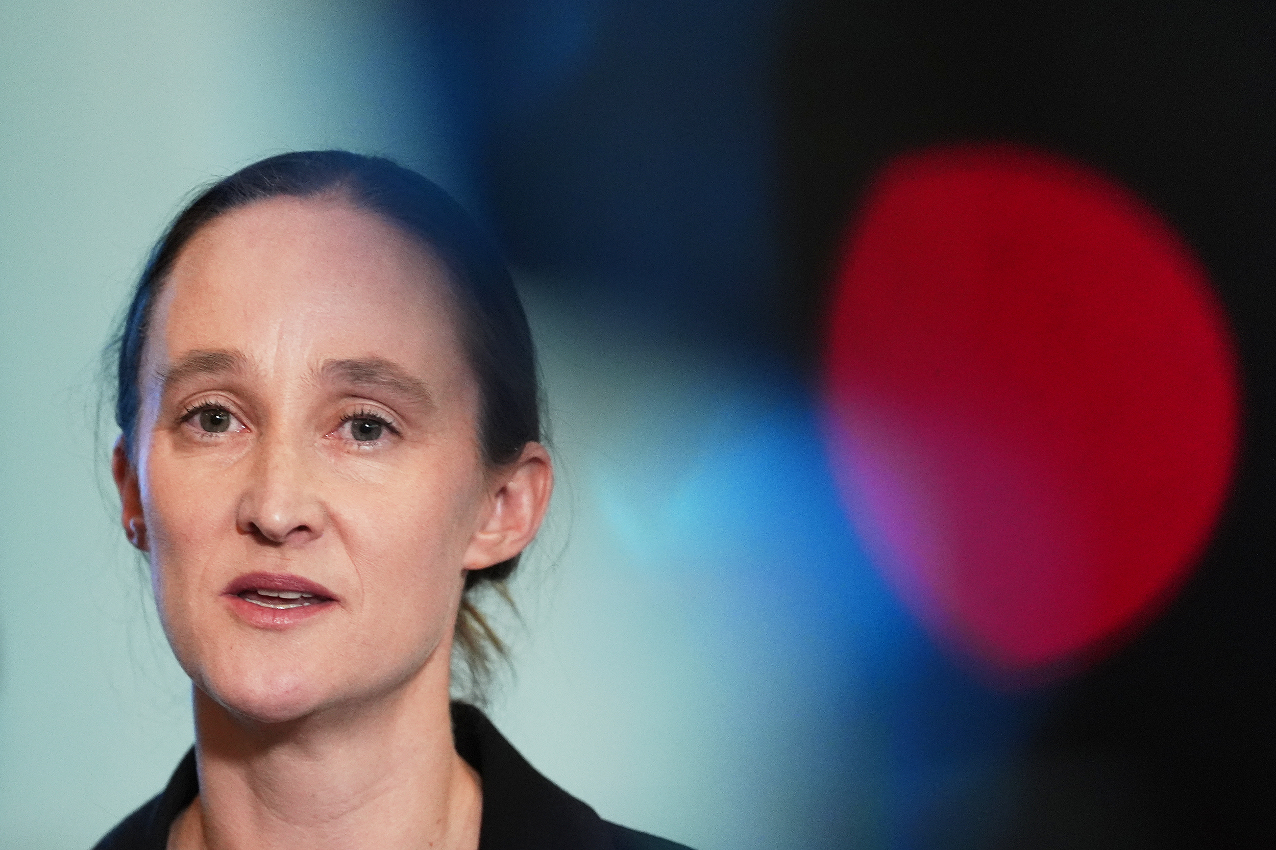 caption: Seattle mayor-elect Katie Wilson delivers a victory speech during a news conference at the Seattle Labor Temple, Thursday, Nov. 13, 2025, in Seattle. 