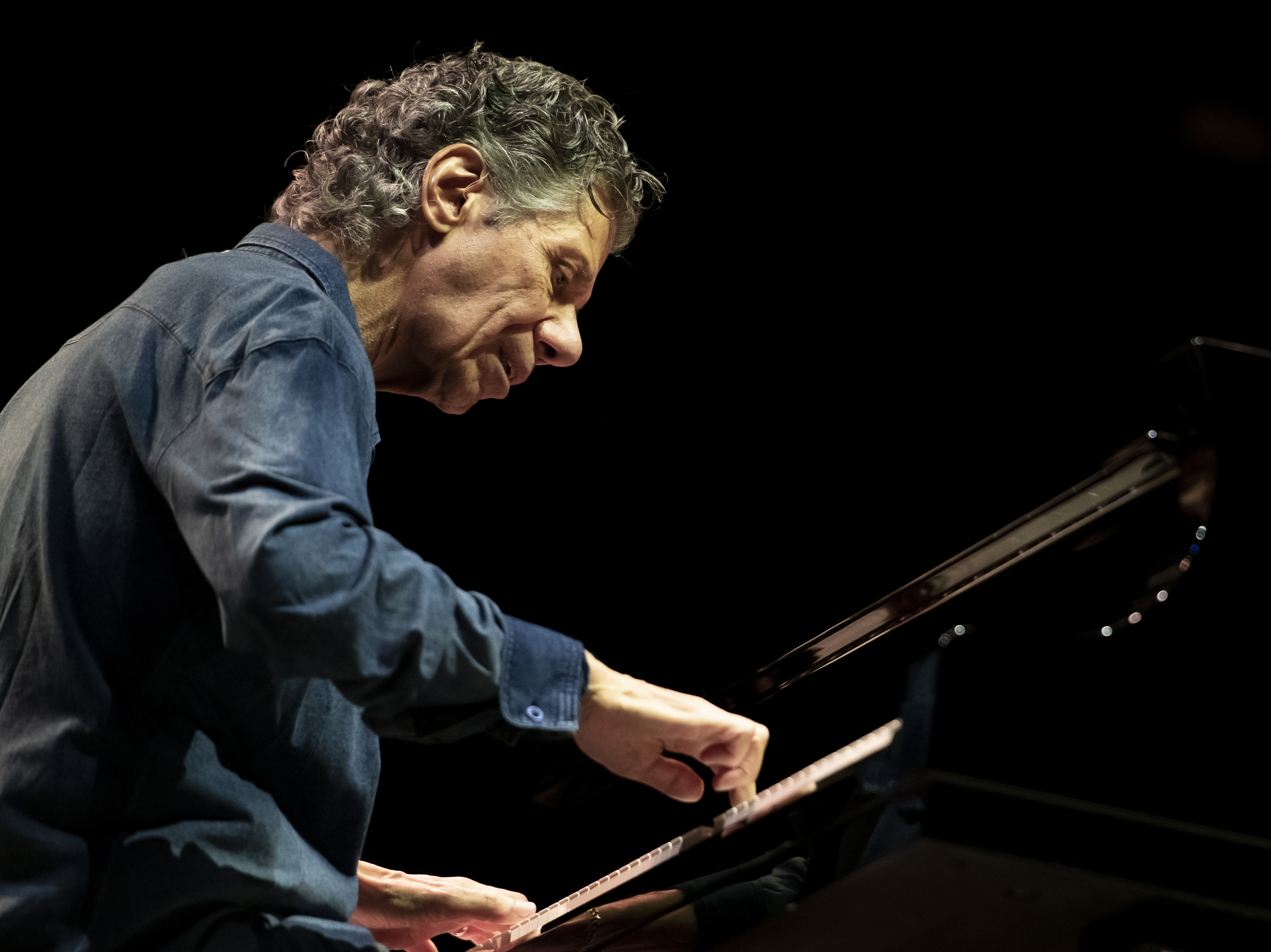 caption: Chick Corea, seen here performing in Turin, Italy in 2018, died Feb. 9.