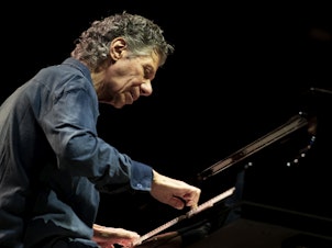 caption: Chick Corea, seen here performing in Turin, Italy in 2018, died Feb. 9.