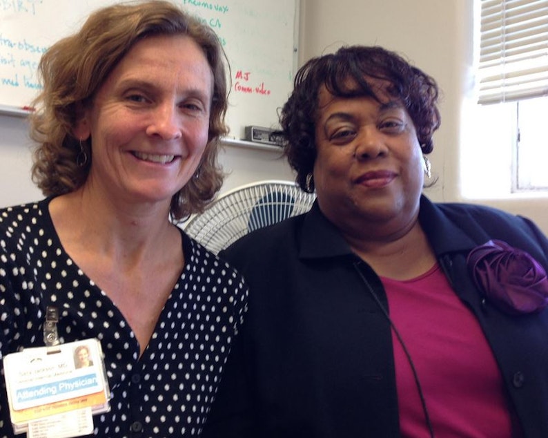 caption: Dr. Sara Jackson, left, and Linda Johnson were part of Open Notes, a national study that gave patients access to their medical records. 
