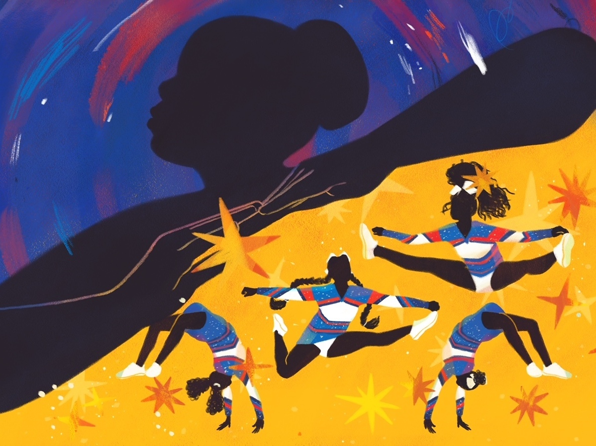 caption: The Buffalo All-Star Extreme cheer team grapples with the repercussions from a mass shooting at a nearby grocery store.