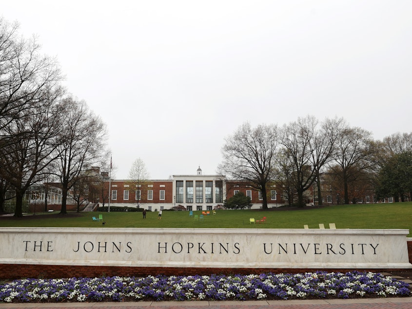 caption: The founder of Johns Hopkins University was discovered to be a slaveowner in contradiction to the long-held narrative that the philanthropist was an abolitionist.
