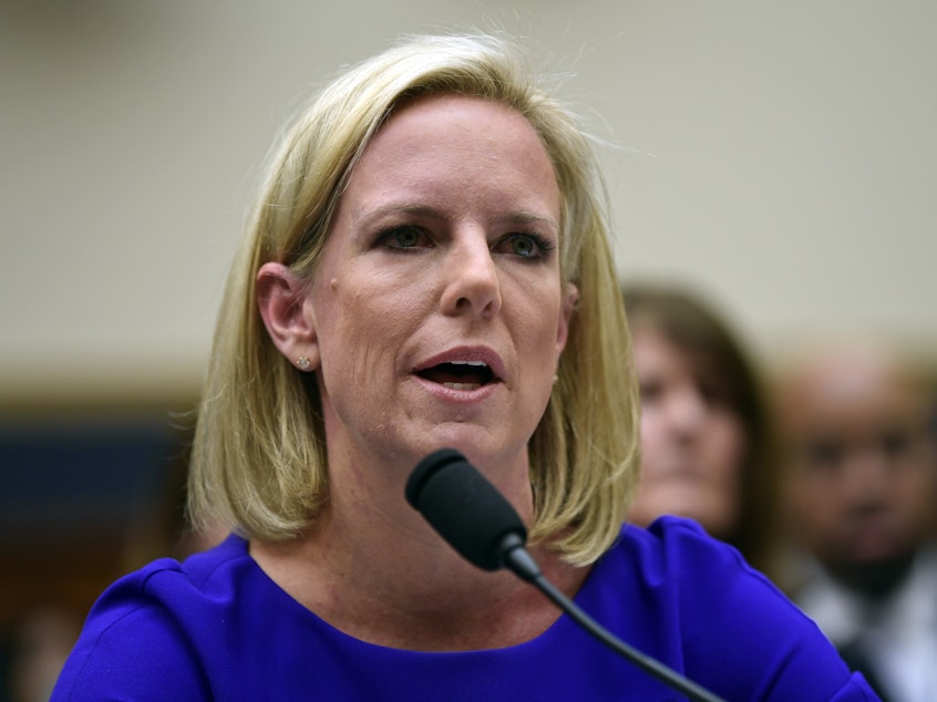 caption: Homeland Security Secretary Kirstjen Nielsen announced a host of "extraordinary protective measures" designed to improve conditions for children and adults held in U.S. Customs and Border Protection custody.