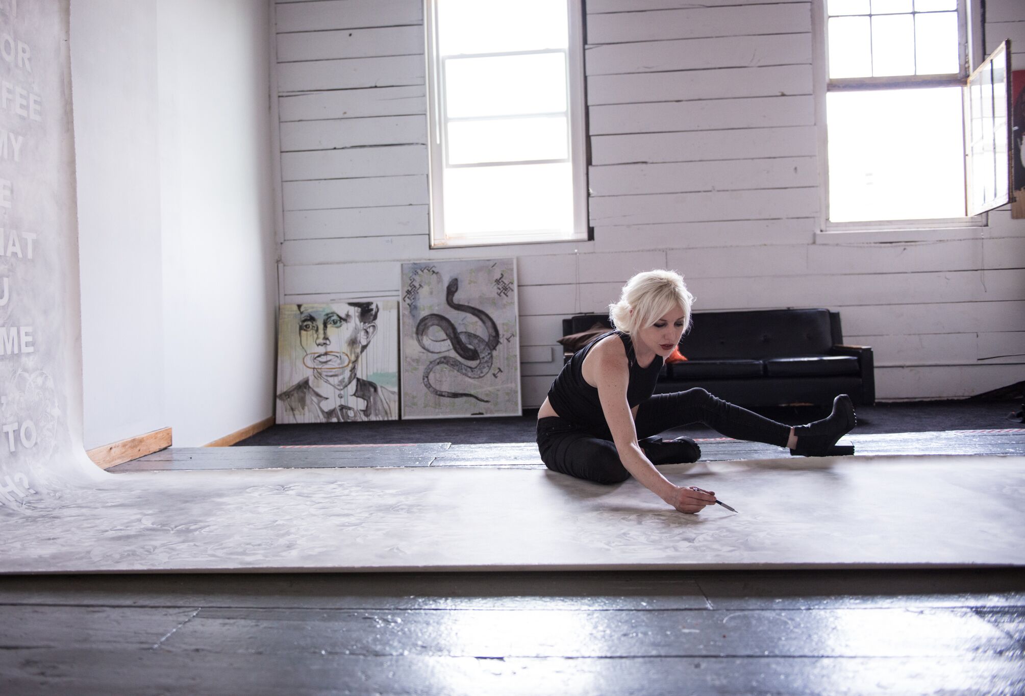 caption: Artist Amanda Manitach