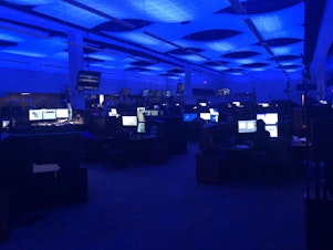 caption: Southwest Airlines Network Operations Center is the heart and mind of the largest domestic carrier in the country with a 4,000 flight dance card every day.