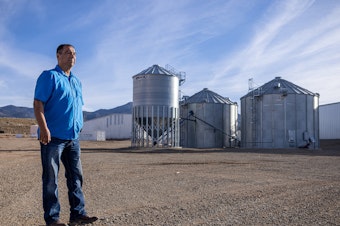 caption: Simon Martinez, ranch manager of the Ute Mountain Ute Farm and Ranch, poses for a portrait.