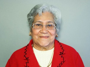 caption: Connie Rocha, now 95, is seen here during her StoryCorps interview in San Antonio on Feb. 18, 2008.