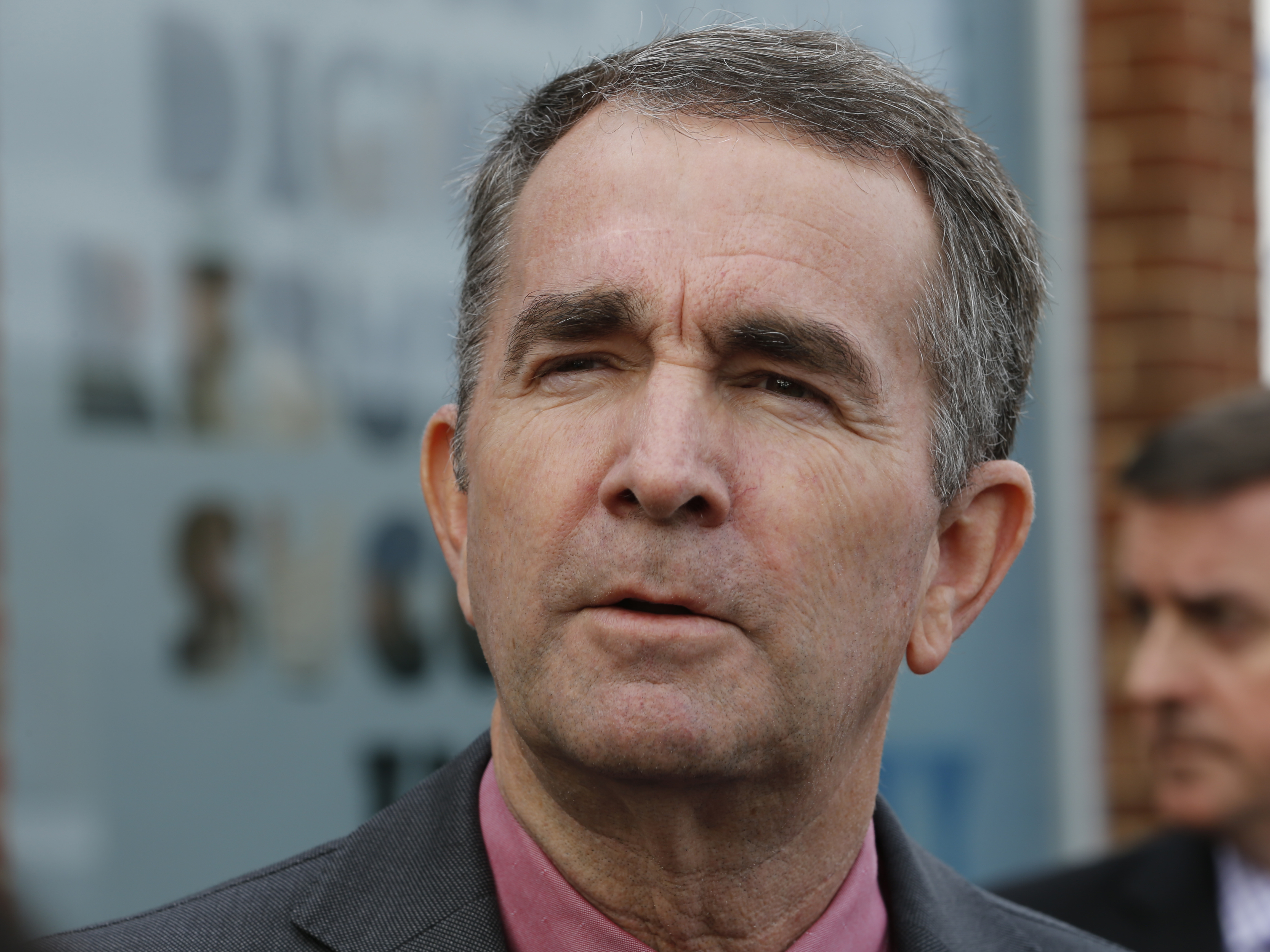 caption: Virginia Gov. Ralph Northam, a Democrat, discusses his legislative criminal justice priorities in Richmond, Va., in January.