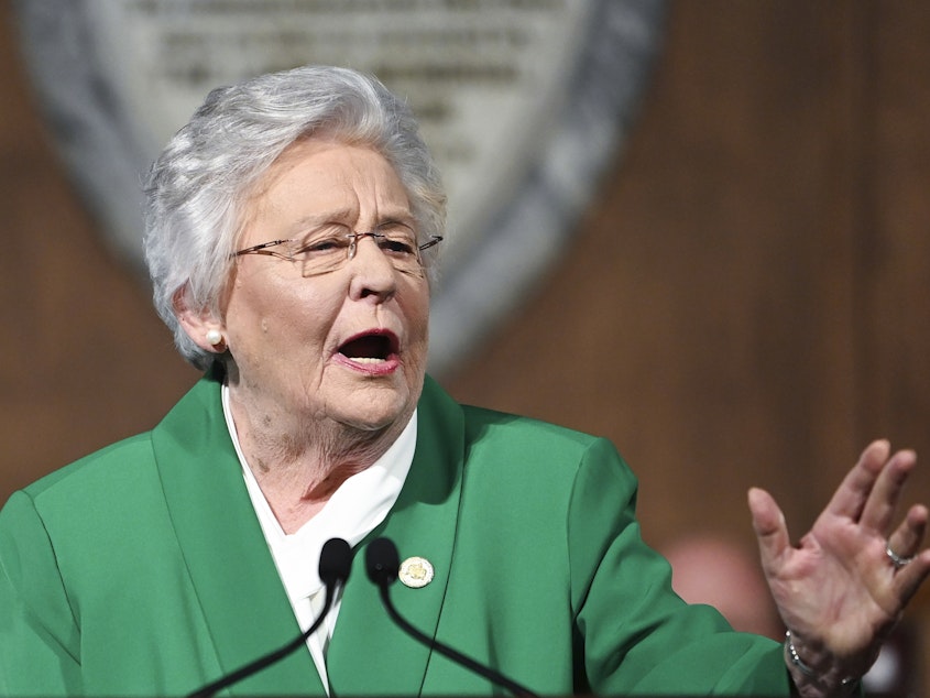 caption: "It's about fairness, plain and simple," said Alabama Gov. Kay Ivey about the new law.
