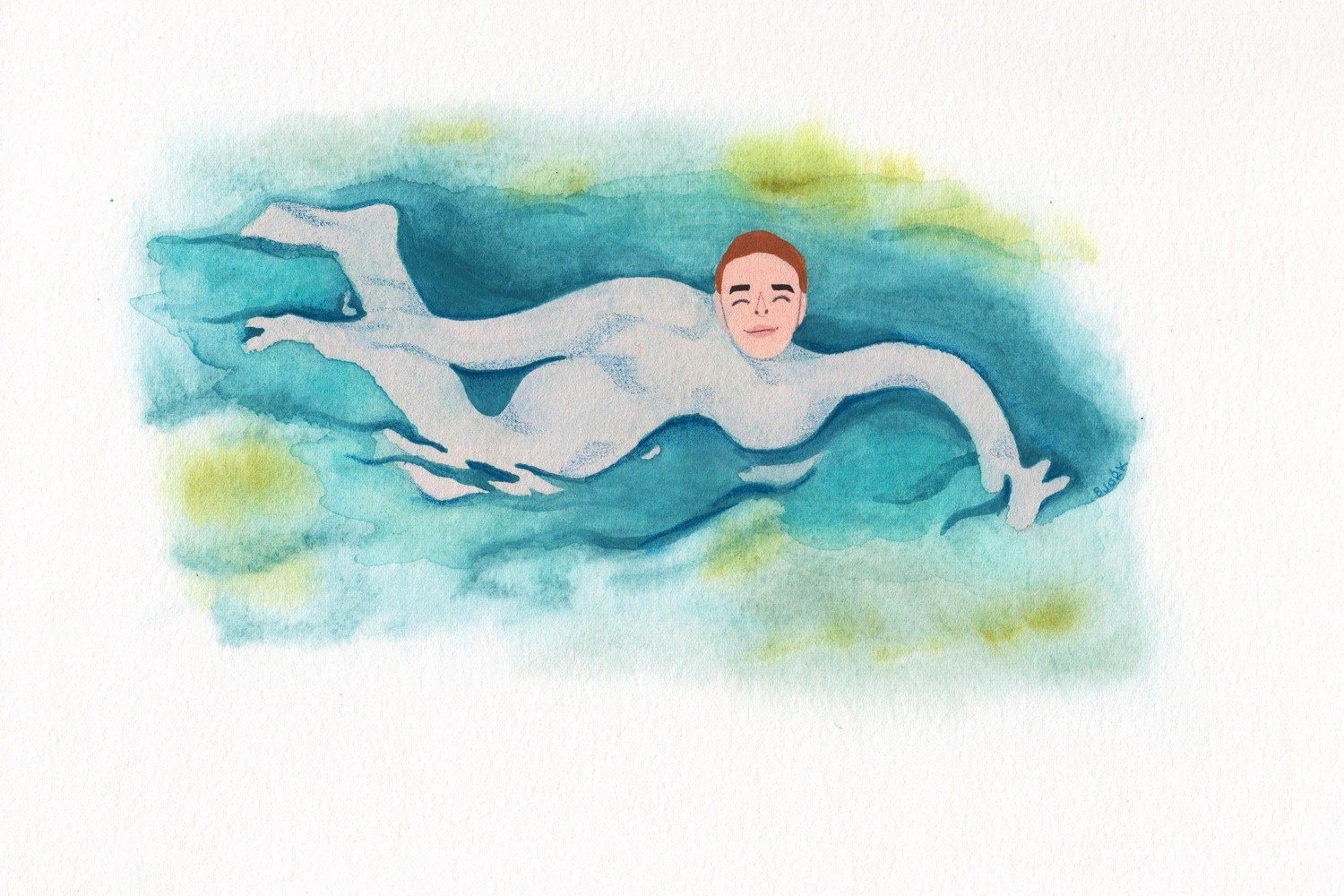 caption: Kelly Björk's Swimming Naked 