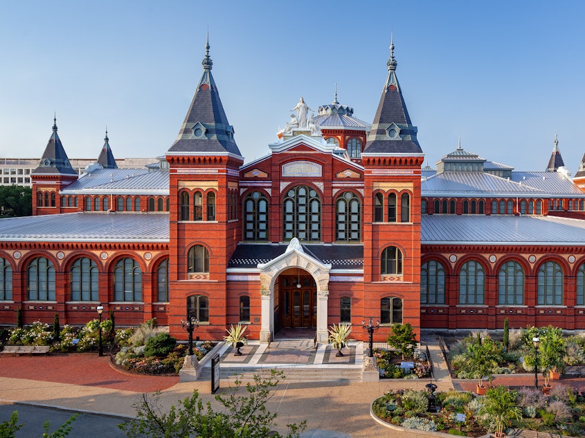 caption: The Smithsonian's Arts and Industries Building on the National Mall is one of four sites selected as possible locations for two new museums.
