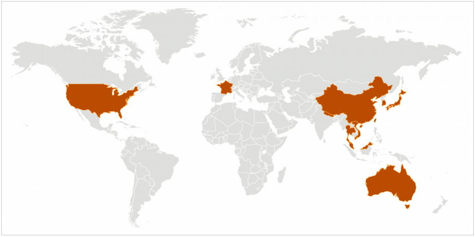 caption: A website of the Centers for Disease Control shows countries that have confirmed cases of the new coronavirus.