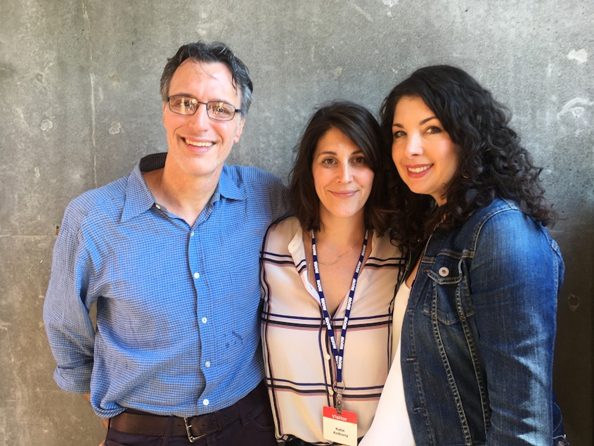 caption: Bill Radke, Katie Anthony, and Ronit Feinglass Plank.