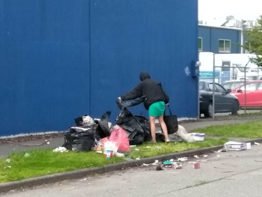 caption: Reported under the "needles" category April 22, 2019 in Georgetown.