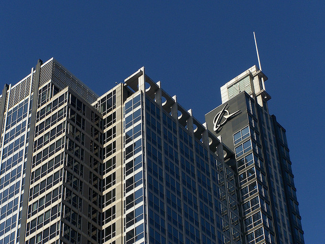 caption: Boeing headquarters in Chicago. 