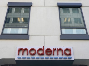 caption: Federal regulators have granted an emergency use authorization to the vaccine developed by Moderna, whose Cambridge, Mass., headquarters are seen here.