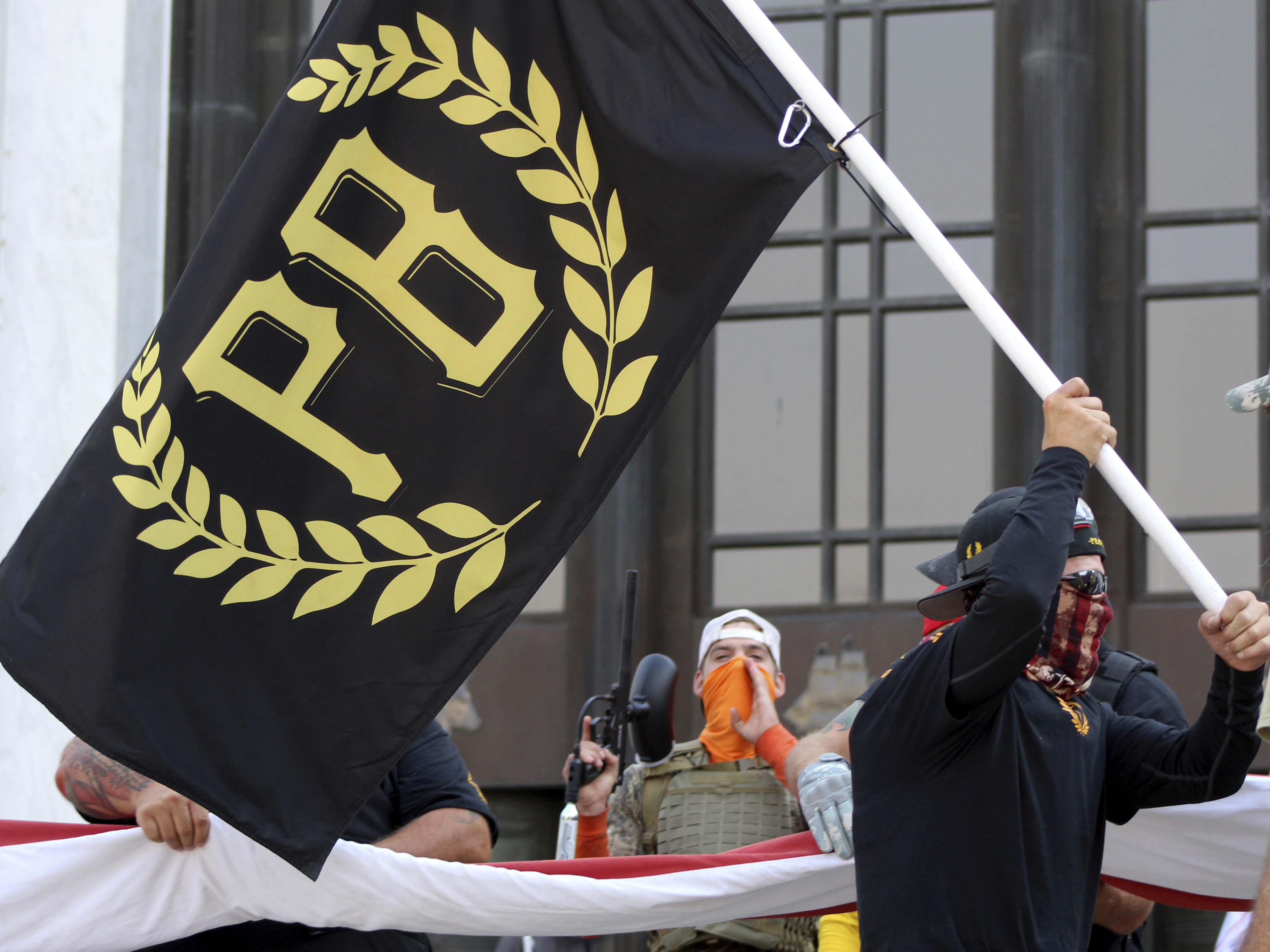 caption: The Proud Boys, a white nationalist, chauvinist group, has engaged in several violent clashes, including the 2017 Charlottesville, Va., "Unite the Right" rally.