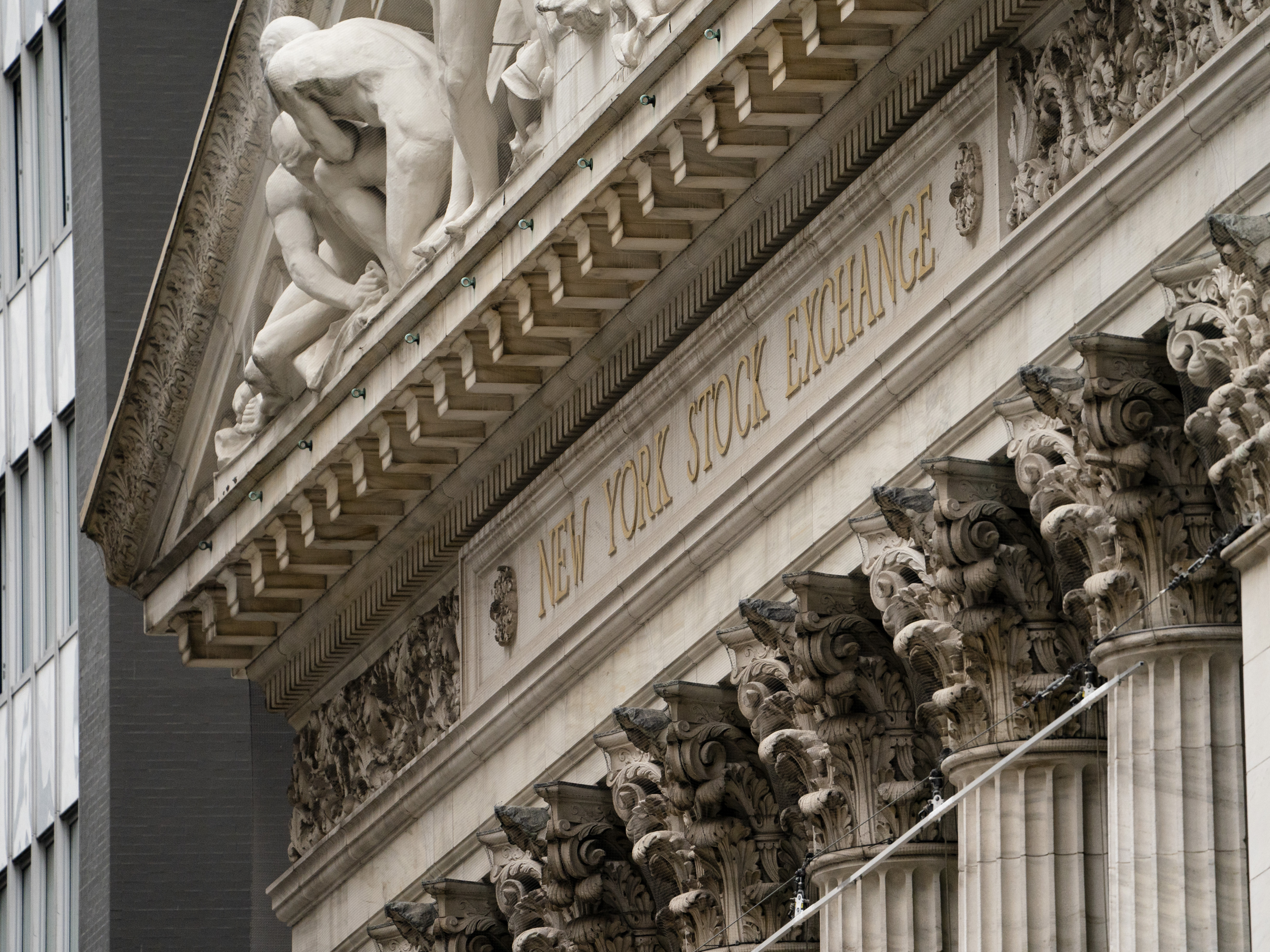 caption: The Dow Jones industrial average slumped 2.8%, its biggest drop in 18 months, after briefly skidding more than 1,000 points.