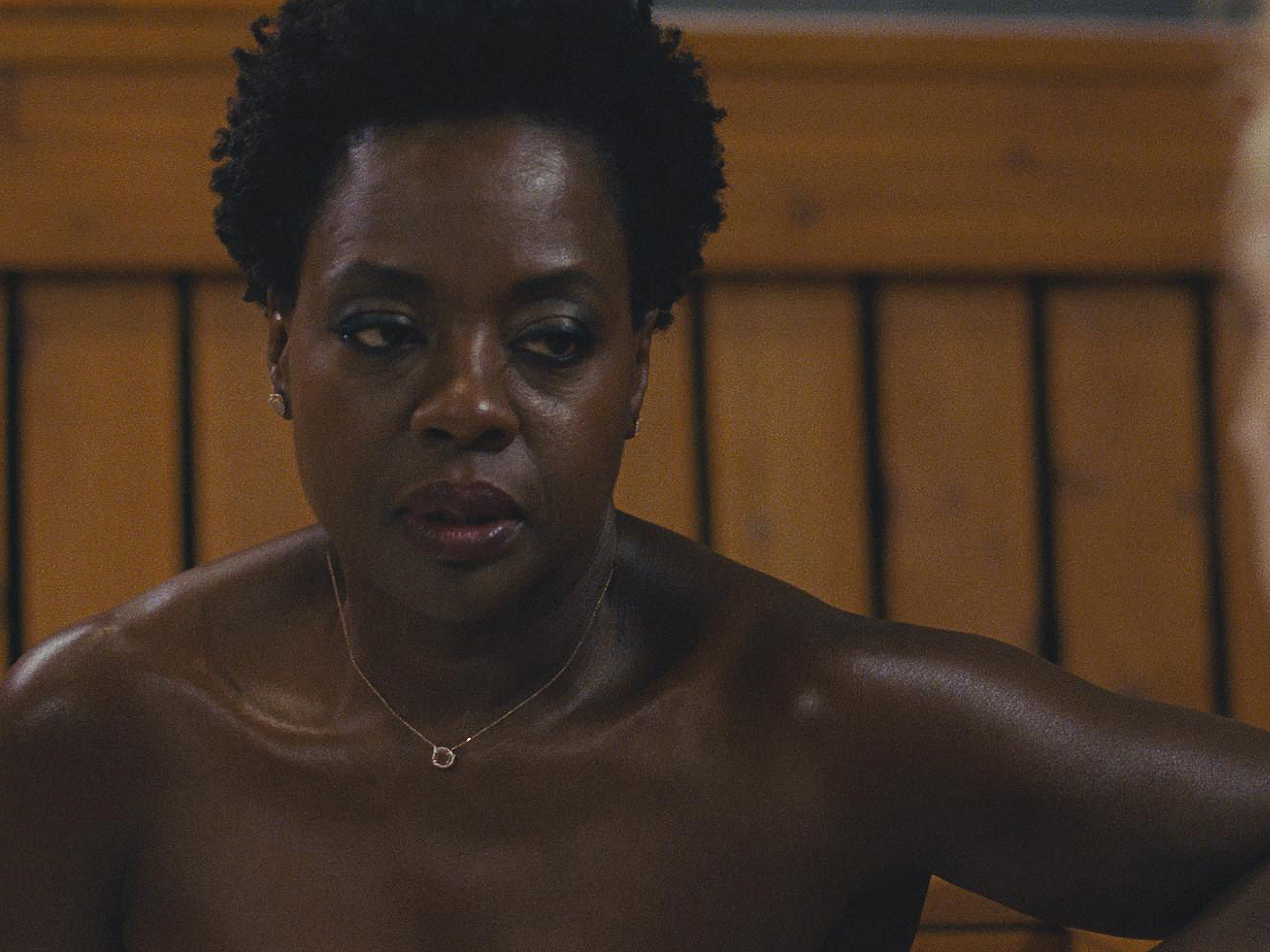 caption: In <em>Widows</em>, Viola Davis turns to a life of crime after her husband dies in a botched bank robbery.
