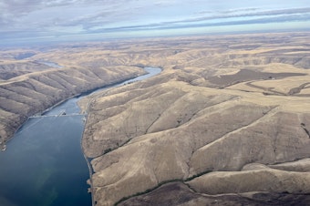 caption:  Lower Granite Dam on the Snake River.