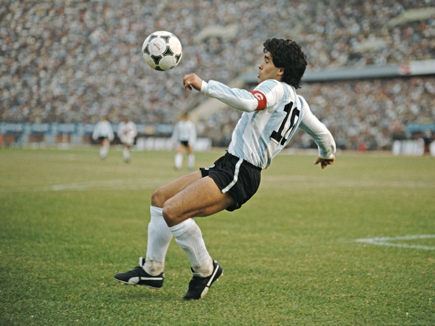 caption: Argentinian soccer player Diego Maradona died in November days after a brain surgery. Seven members of his medical team are facing charges in his death.