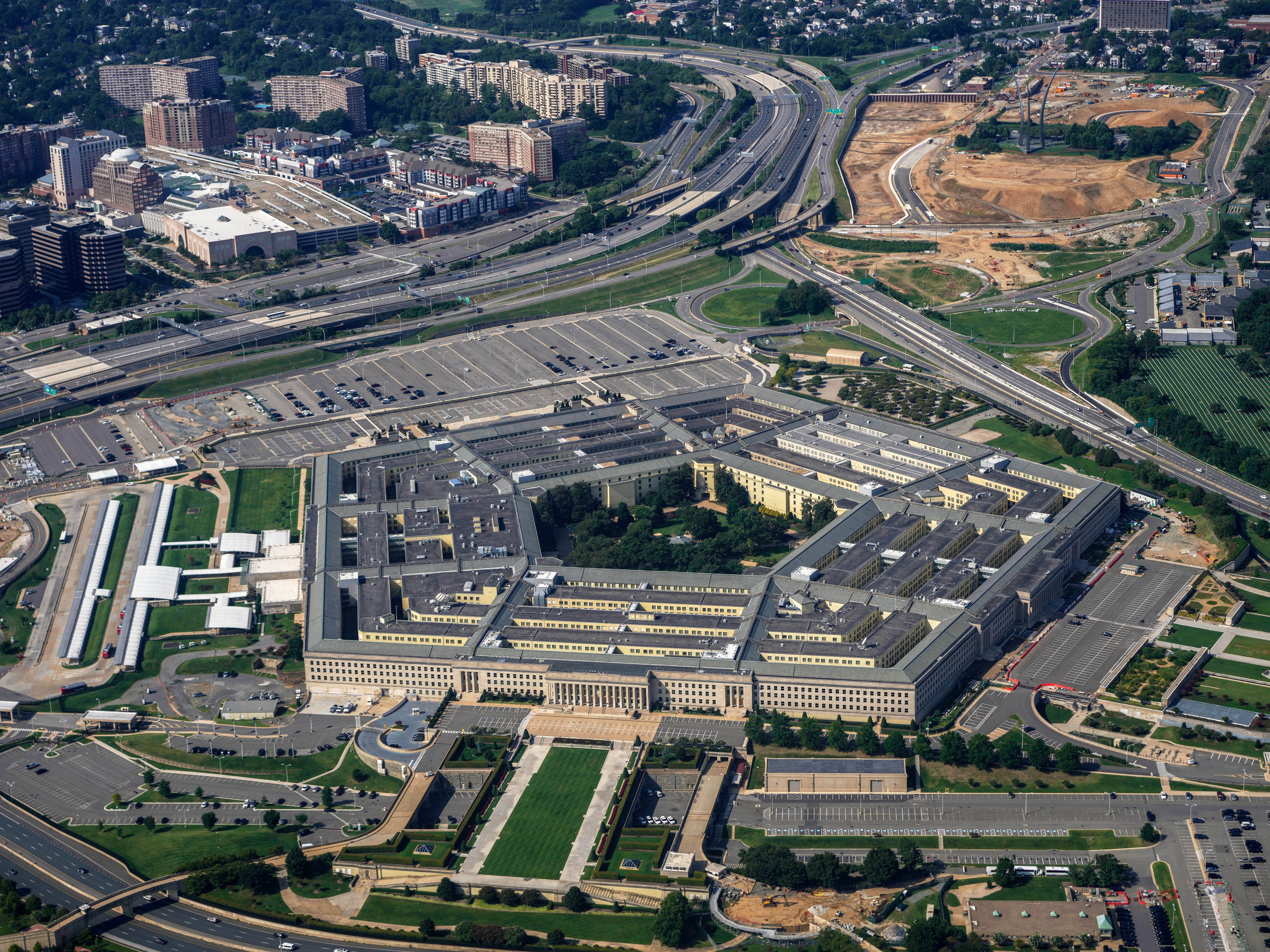 caption: The Pentagon is seen on Sunday, Aug. 27, 2023, in Washington.