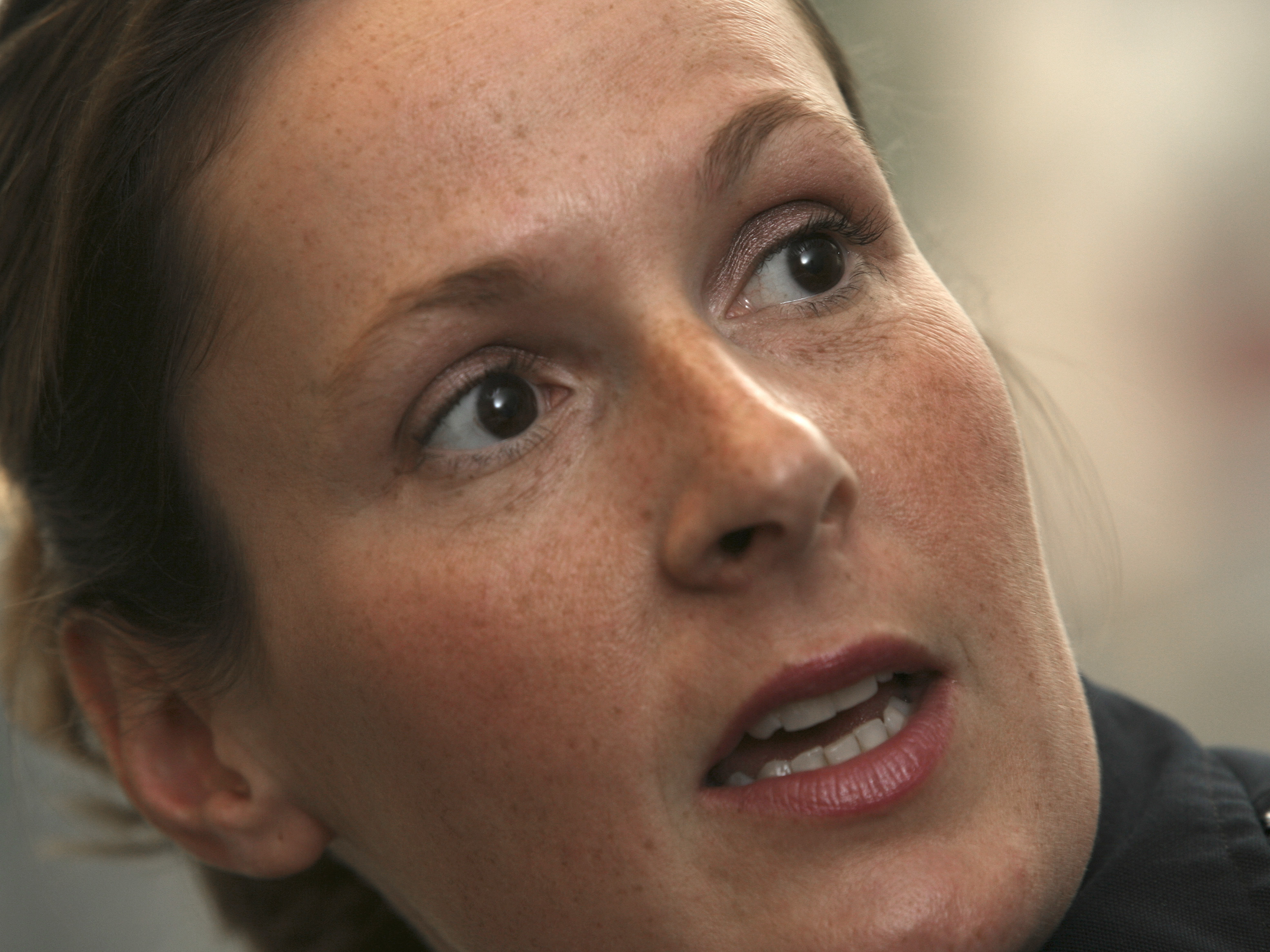 caption: Kim Potter in 2007, when she was part of the Brooklyn Center Police negotiation team. Potter was arrested on Wednesday, and will be charged with second-degree manslaughter for shooting Daunte Wright.