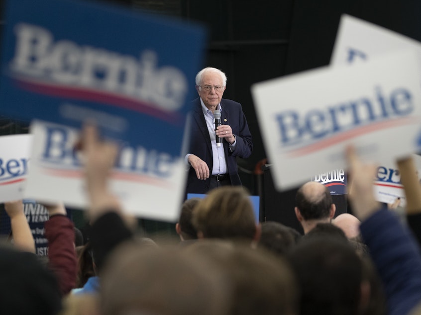 caption: After big Democratic primary losses, Bernie Sanders listed issues he'd like Joe Biden to address at their one-on-one debate on Sunday.