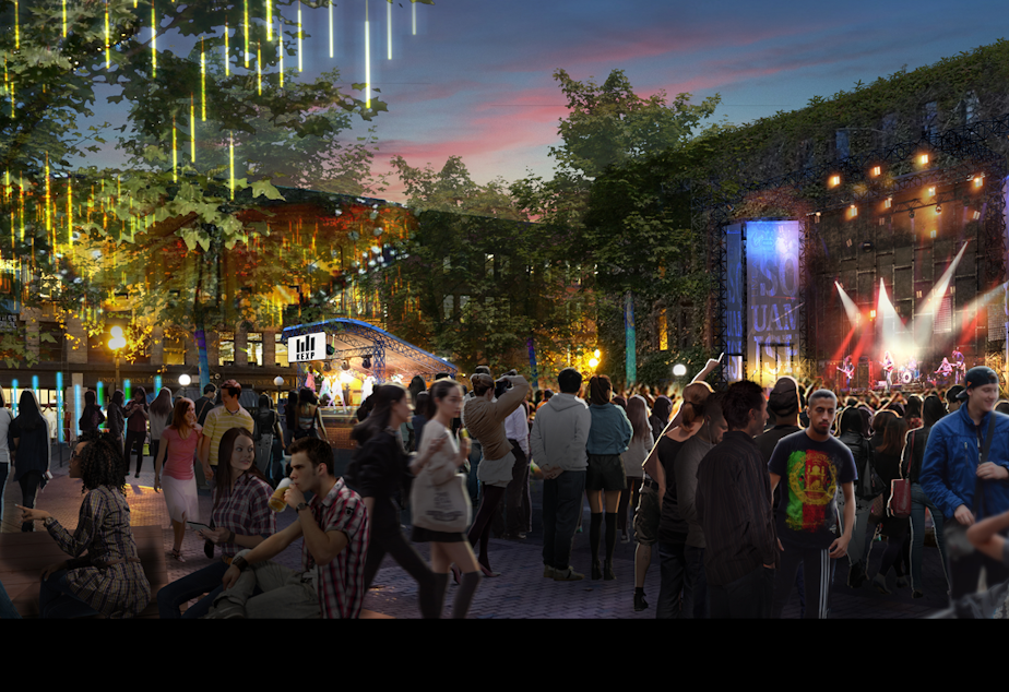 A conceptual rending of what the Upstream Music Fest will look like.