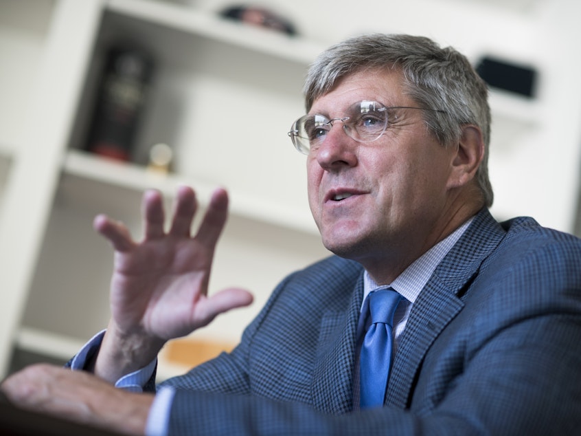 caption: President Trump said Friday he will nominate conservative TV commentator and former Trump campaign adviser Stephen Moore to the Federal Reserve Board.