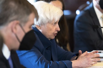 caption: Treasury Secretary Janet Yellen says the Biden administration has plans to help the economy absorb supply shocks.