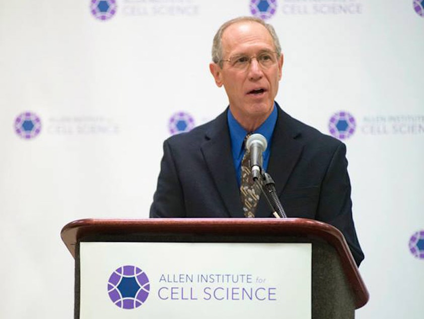 caption: Rick Horwitz, executive director of the Allen Institute for Cell Science, at a press conference on December 8, 2014, in Philadelphia.