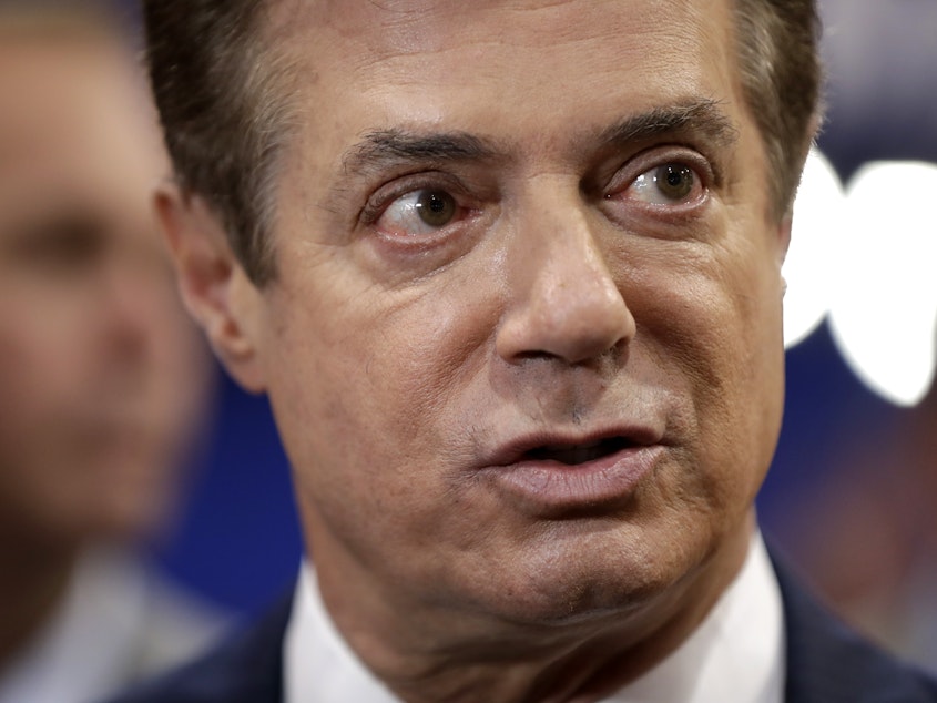 caption: Former Trump campaign chairman Paul Manafort, pictured in 2016, was sentenced on Wednesday in a federal criminal case in Washington, D.C.