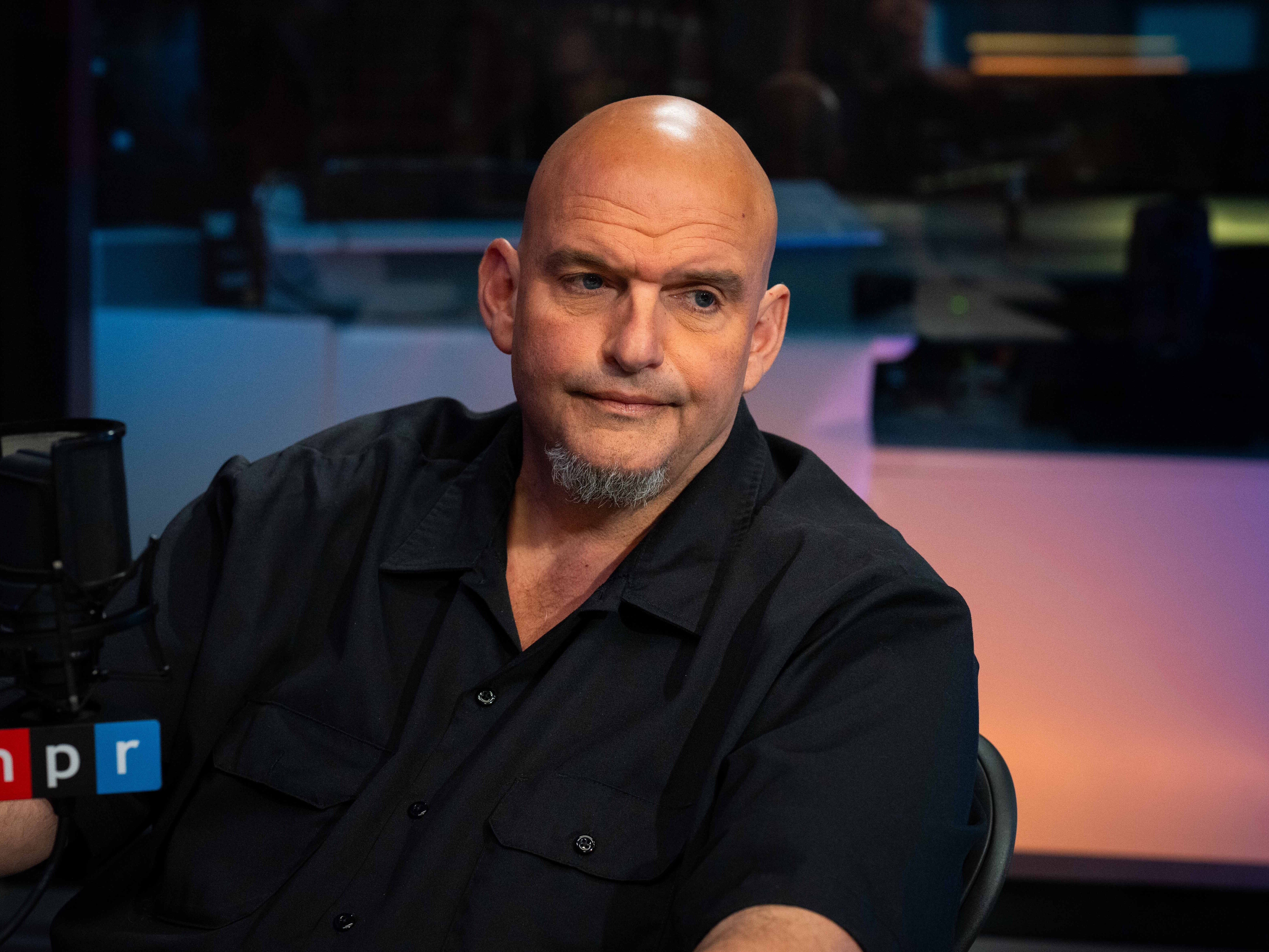 caption: Sen. John Fetterman (D-Pa.) spoke with NPR Monday about being at odds with his party.