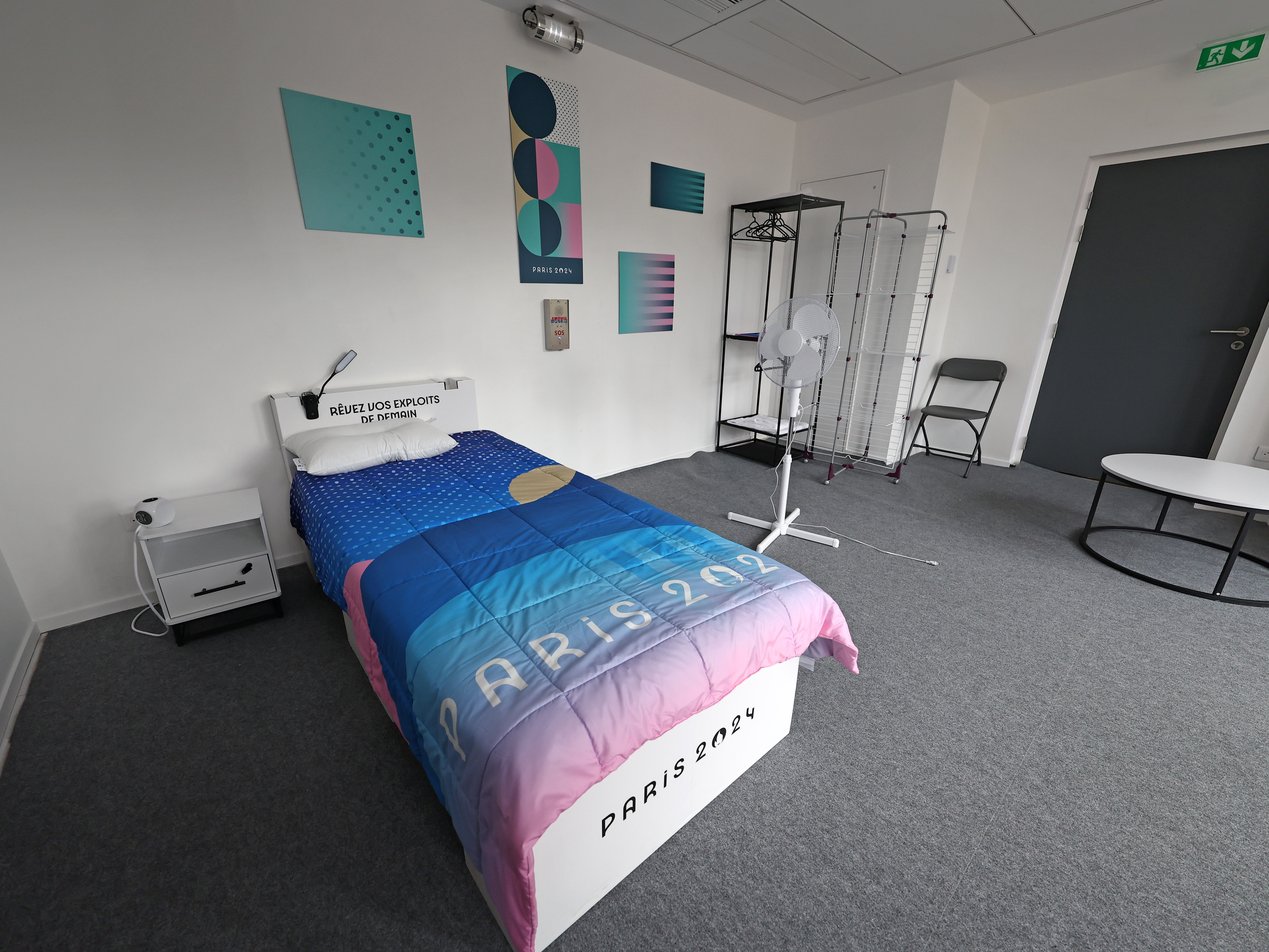 caption: Cardboard beds at the 2024 Paris Olympic Games have made headlines.