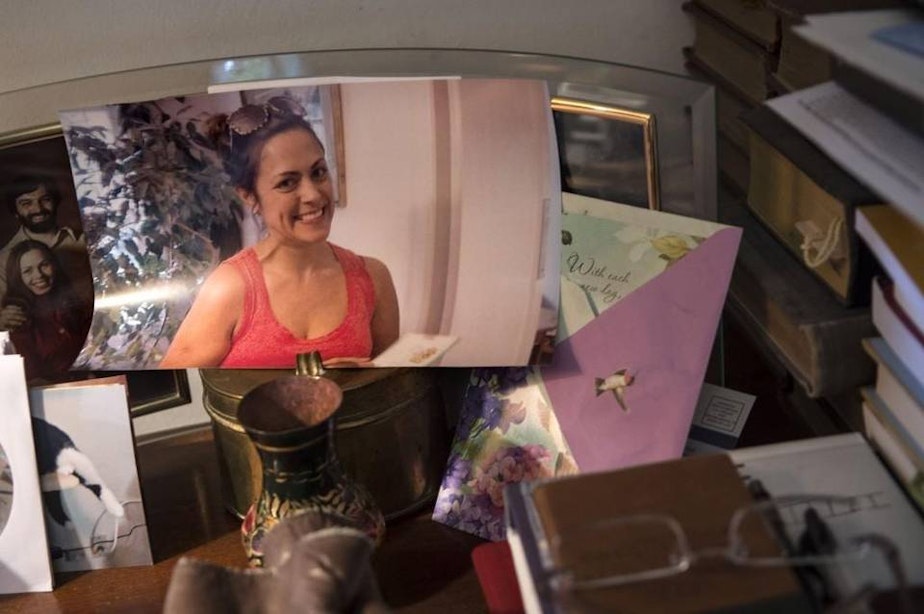 caption: A picture of Klara Bowman at the home of her parents, Robin Einerson and Tom Bowman. 
