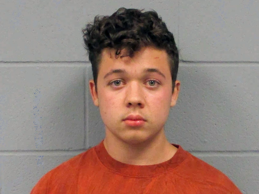 caption: Kyle Rittenhouse pleaded not guilty to all charges, including homicide, last month. He is accused of shooting three men — two of whom died and one of whom was seriously wounded — during protests in Kenosha, Wis., following the police shooting of Jacob Blake.