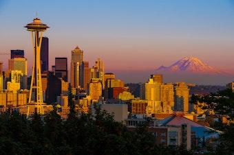caption: The summer sun sets on Seattle. (Say that ten times fast, preferably while bumping one of these songs.)