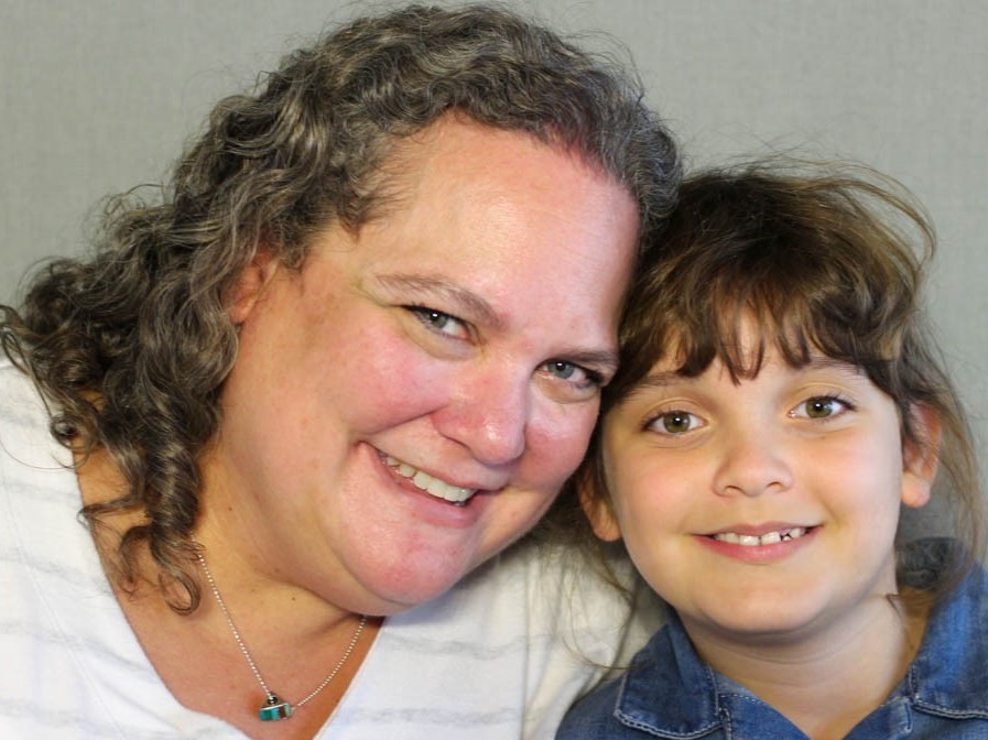 caption: Dena Kohleriter and Jori Kohleriter at their StoryCorps interview in Dallas, Texas on Nov. 8, 2019.