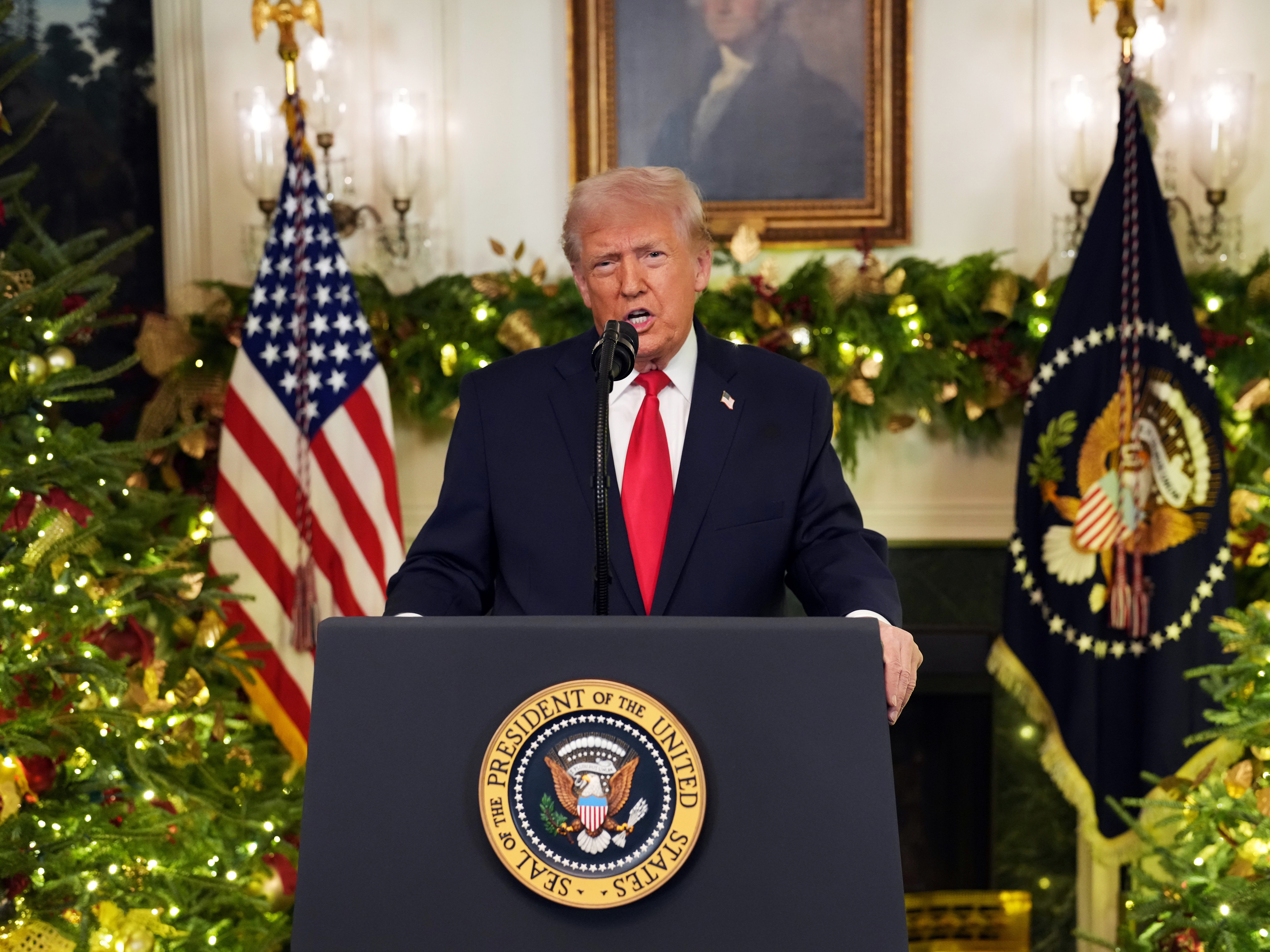 caption: President Trump has spent the past year actively favoring some U.S. companies and investors, while threatening others.