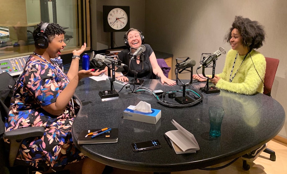 caption: Keita H. Williams, Jeannie Yandel, and Eula Scott Bynoe answer listener questions on this bonus episode of Battle Tactics for Your Sexist Workplace.