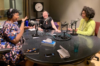caption: Keita H. Williams, Jeannie Yandel, and Eula Scott Bynoe answer listener questions on this bonus episode of Battle Tactics for Your Sexist Workplace.