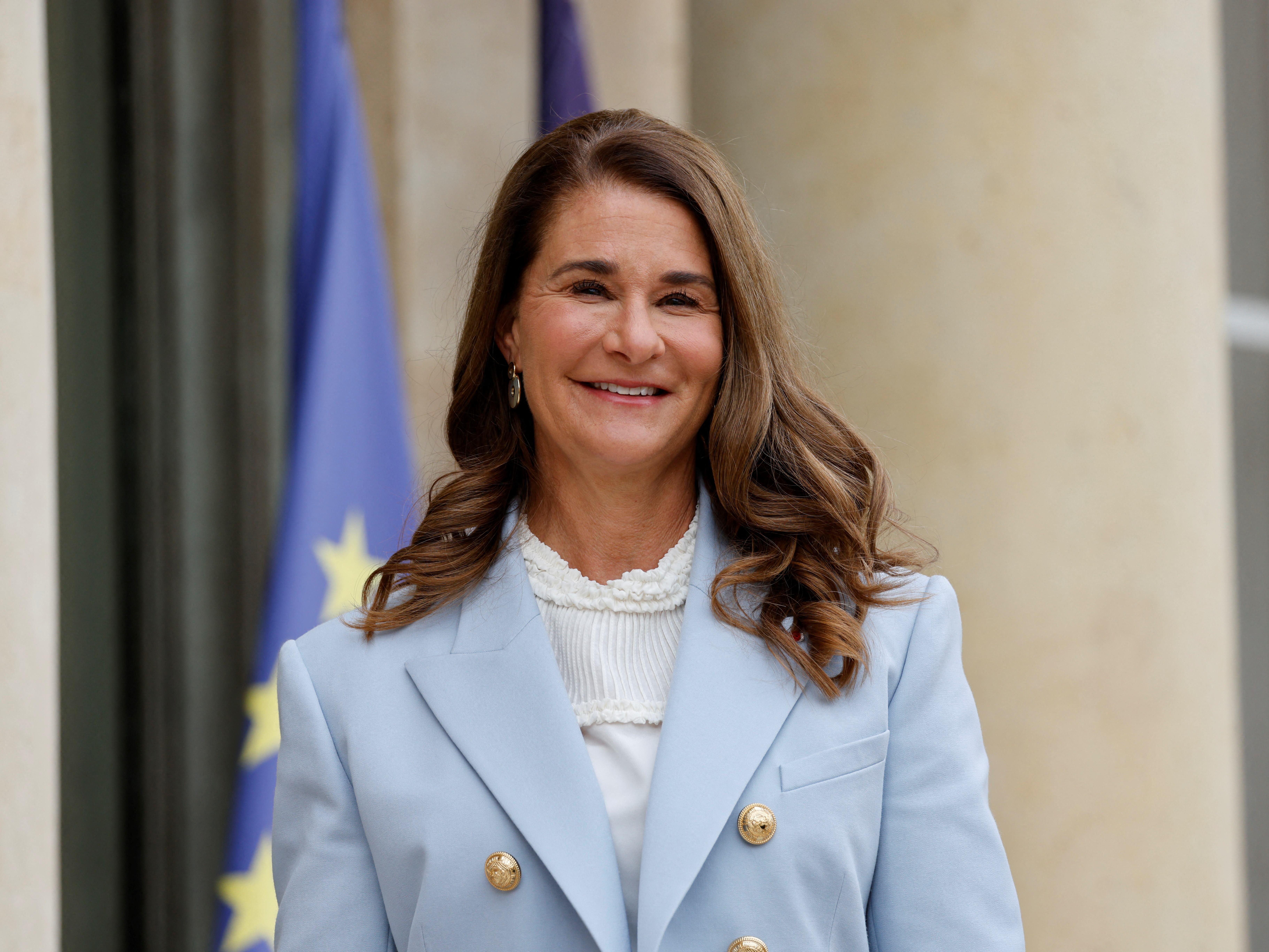 caption: Melinda French Gates, billionaire philanthropist and founder of Pivotal, in Paris in 2021. Since leaving the Bill and Melinda Gates Foundation earlier this year, French Gates has committed $1 billion towards women and girls.