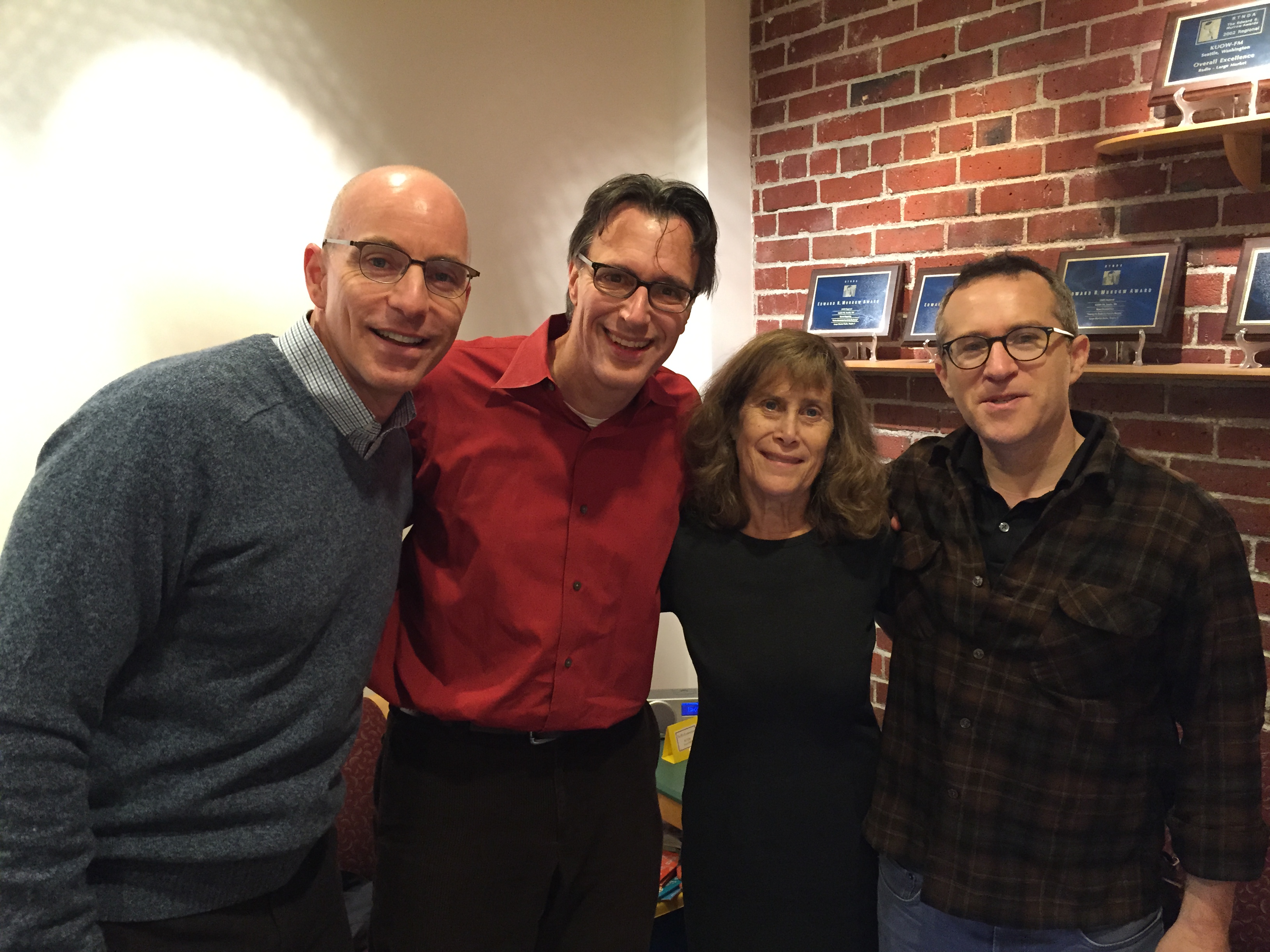 caption: 'Week in Review' panel C.R. Douglas, Bill Radke, Joni Balter and Eli Sanders.