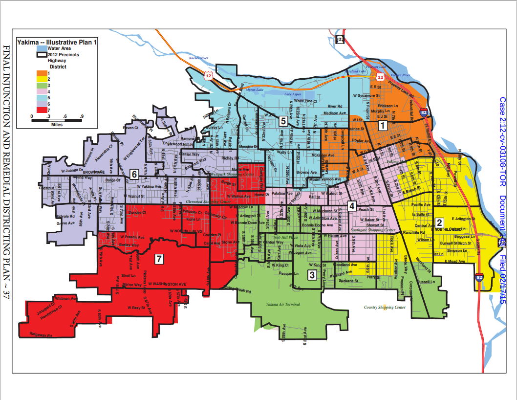 caption: U.S. District Judge Thomas Rice believes this redistricting plan will improve representation for Latinos in Yakima.