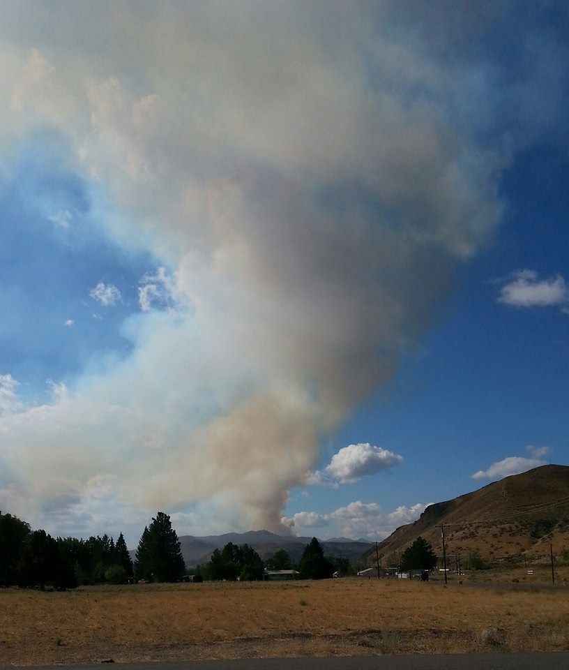 caption: Methow Valley News staffer Darla Hussey took this photograph from a location a half-mile south of Twisp.